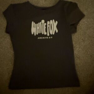 White Fox Boutique Black Crop Top